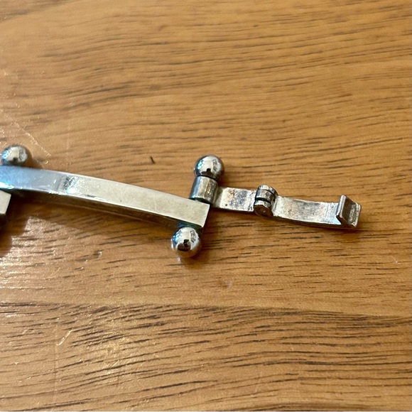 Unique Rare Silver Pin and Bar Link Bracelet 925 - Picture 6 of 7